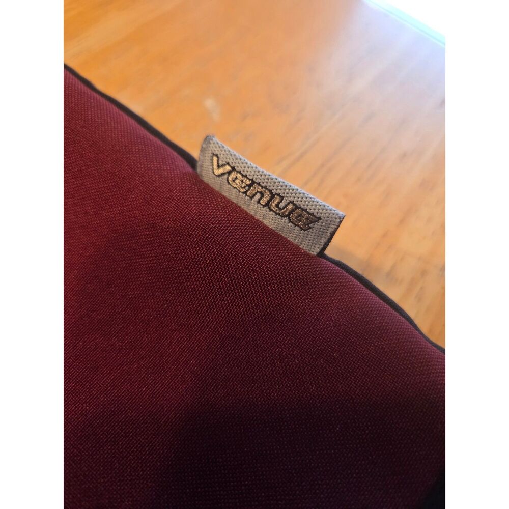 Vintage Bowling Shirt Men's L Burgundy/Black Button-Up Embroidered Martini Glass - Picture 5 of 6